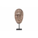 TIMOR WOOD MASK ON STAND       - STATUES